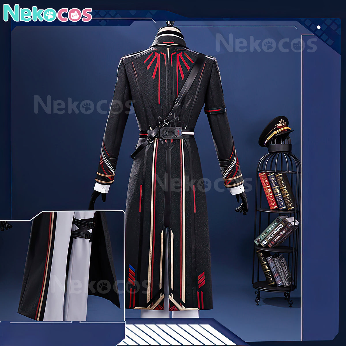 【Nekocos】Game Love and Deepspace Cosplay Caleb Farspace Colonel Cosplay Costume Premium Edition | In Stock
