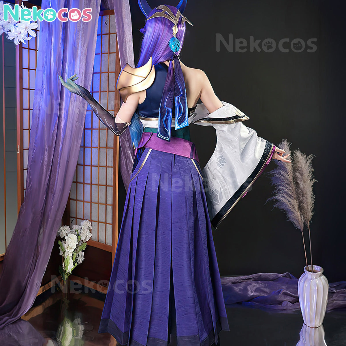 【Nekocos】Game League of Legends Cosplay Spirit Blossom Irelia Cosplay Costume | In Stock