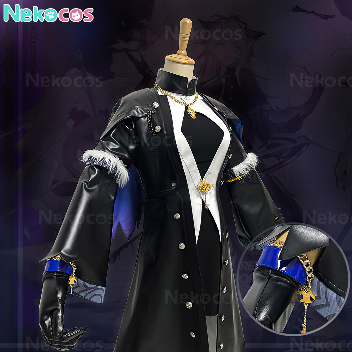 【Nekocos】Game Arknights Cosplay Lappland Refined Horrormare Cosplay Costume Premium Edition | In Stock