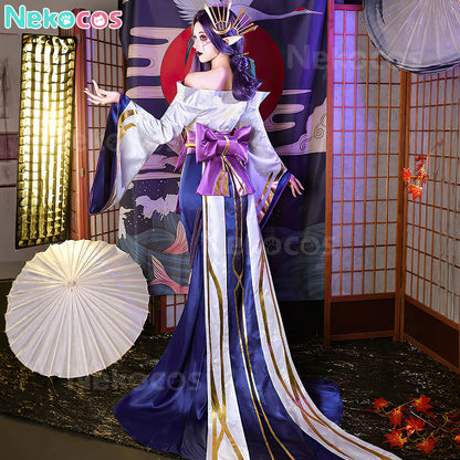 【Nekocos】Game League of Legends Cosplay Spirit Blossom Morgana Cosplay Costume | In Stock