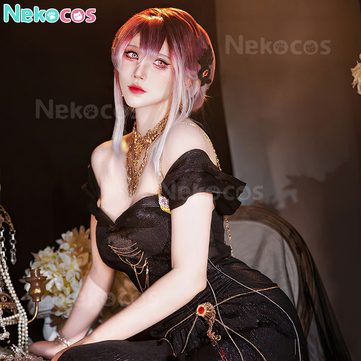 【Nekocos】Game Path to Nowhere Cosplay City Never Sleeps Shalom Cosplay Costume | In Stock