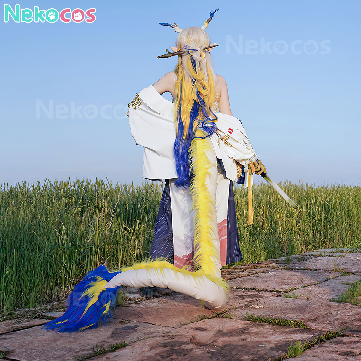 【Nekocos】Game Arknights Cosplay  Spring Feast Shu Cosplay Costume Premium Edition | Custom-Tailor