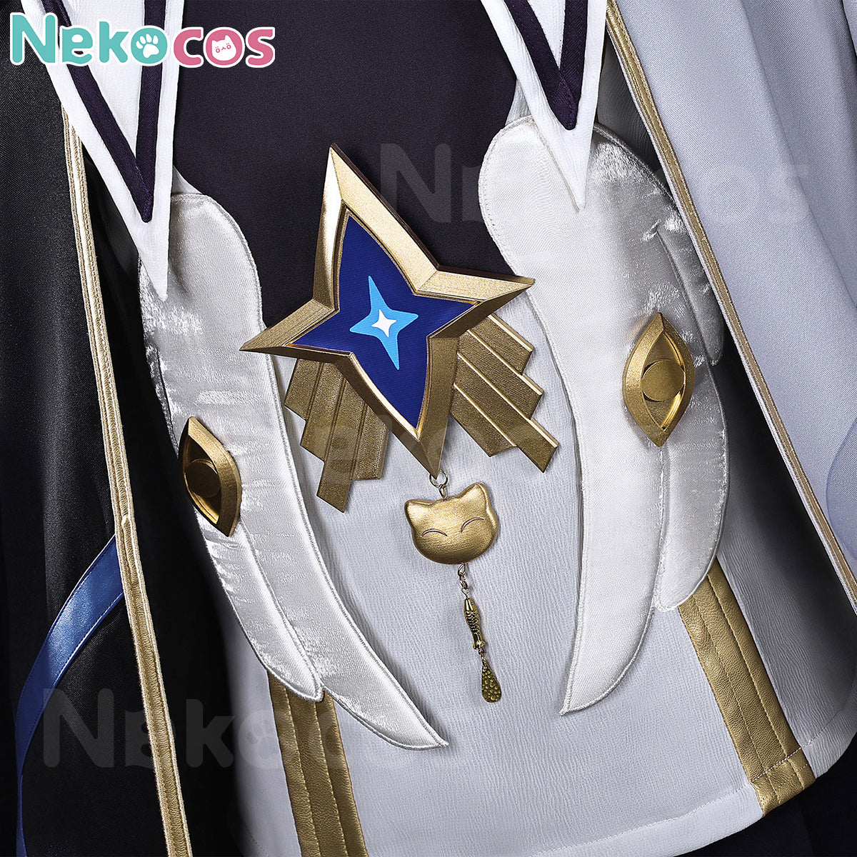 【Nekocos】Game Honkai: Star Rail Kitty Series Cosplay Sunday Cosplay Costume Premium Edition | In Stock detail featuring the costume's emblem.