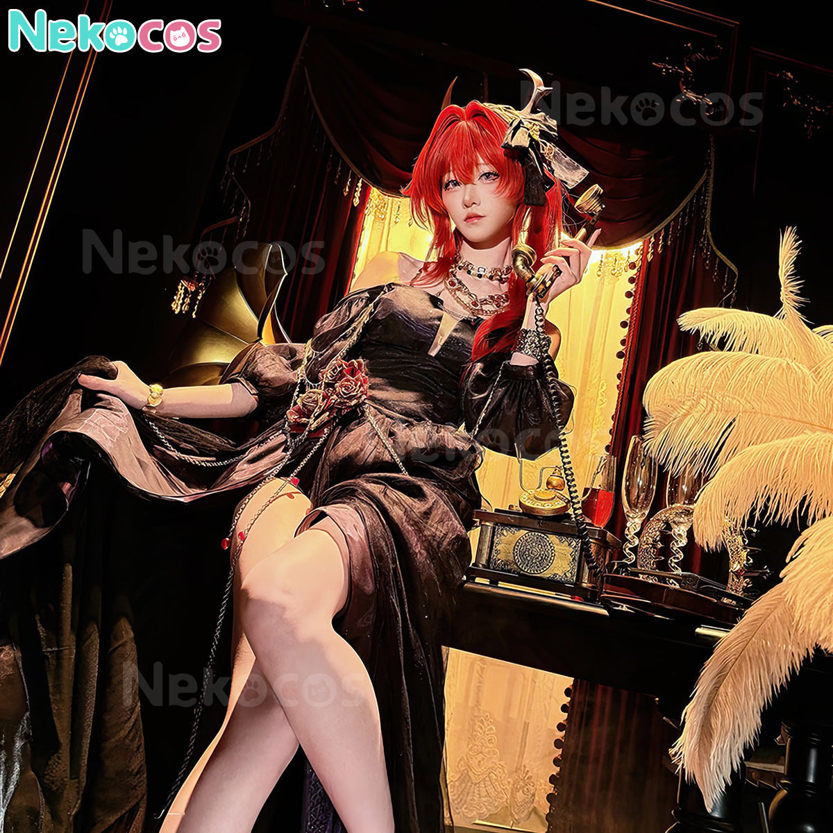 【Nekocos】Game Arknights Cosplay Surtr Cosplay Costume | Custom-Tailor