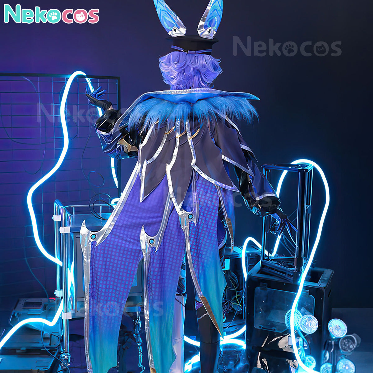 【Nekocos】Game League of Legends Cosplay Battle Bat Xayah Cosplay Costume Premium Edition | In Stock
