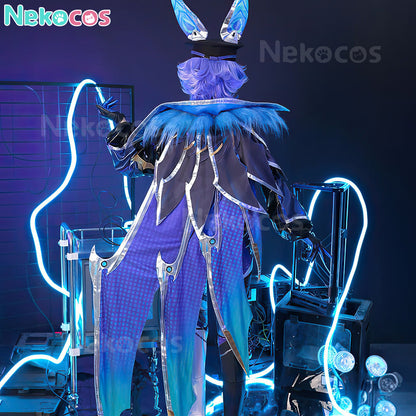 【Nekocos】Game League of Legends Cosplay Battle Bat Xayah Cosplay Costume Premium Edition | In Stock