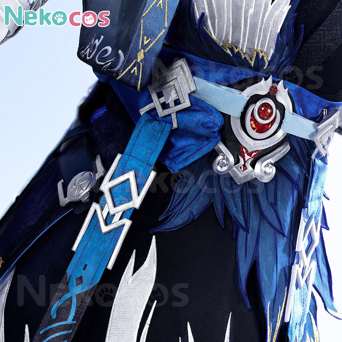 Yangyang Cosplay Costume Premium Edition Wuthering Waves Cosplay detailed view of accessories and costume elements.