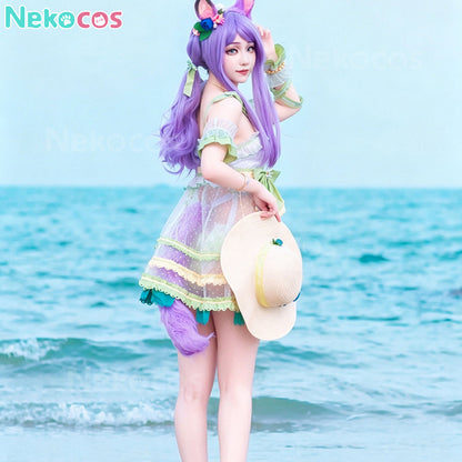 【Nekocos】Game Uma Musume Pretty Derby Cosplay Mejiro McQueen Summer Cosplay Costume | Custom-Tailor