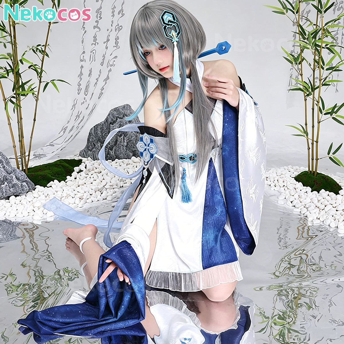 【Nekocos】Game Genshin Impact Cosplay Guizhong The God of Dust Cosplay Costume | In Stock