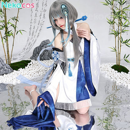 【Nekocos】Game Genshin Impact Cosplay Guizhong The God of Dust Cosplay Costume | In Stock