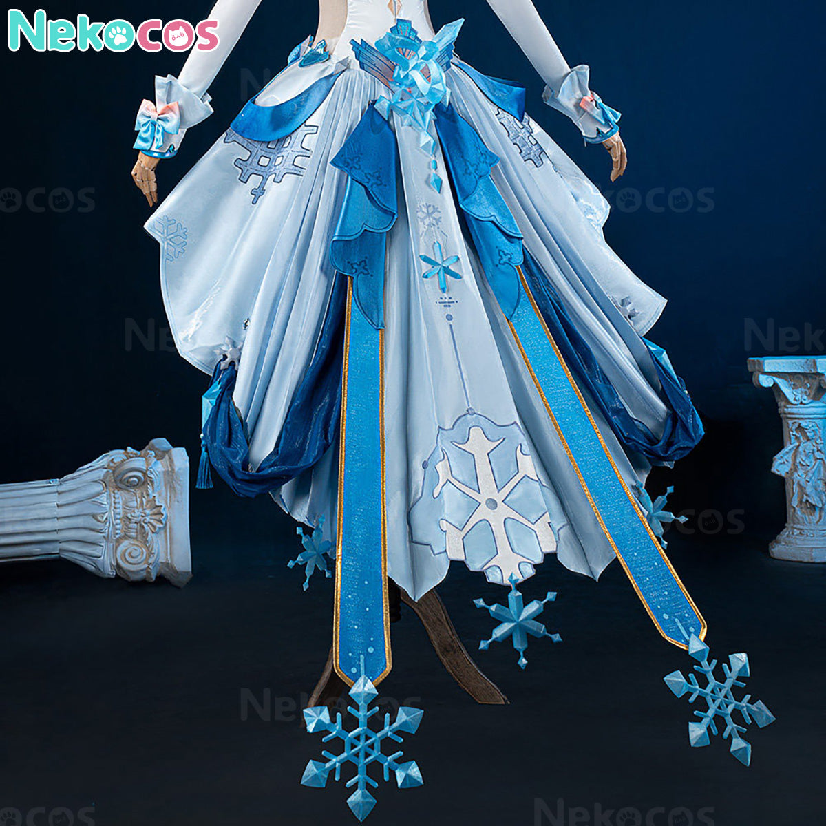 【Nekocos】Game Honkai Impact 3rd Cosplay Wintery Wishes Cosplay Costume Premium Edition | Custom-Tailor