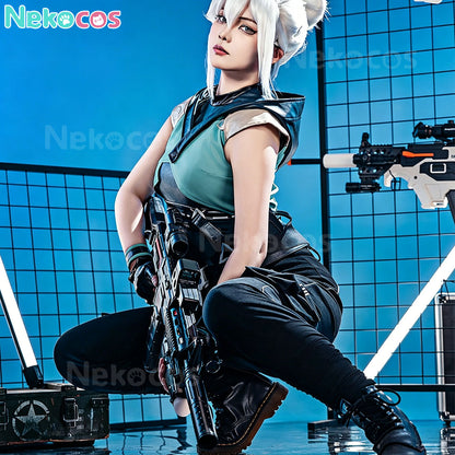 【Nekocos】Game Valorant Cosplay Jett Cosplay Costume | In Stock
