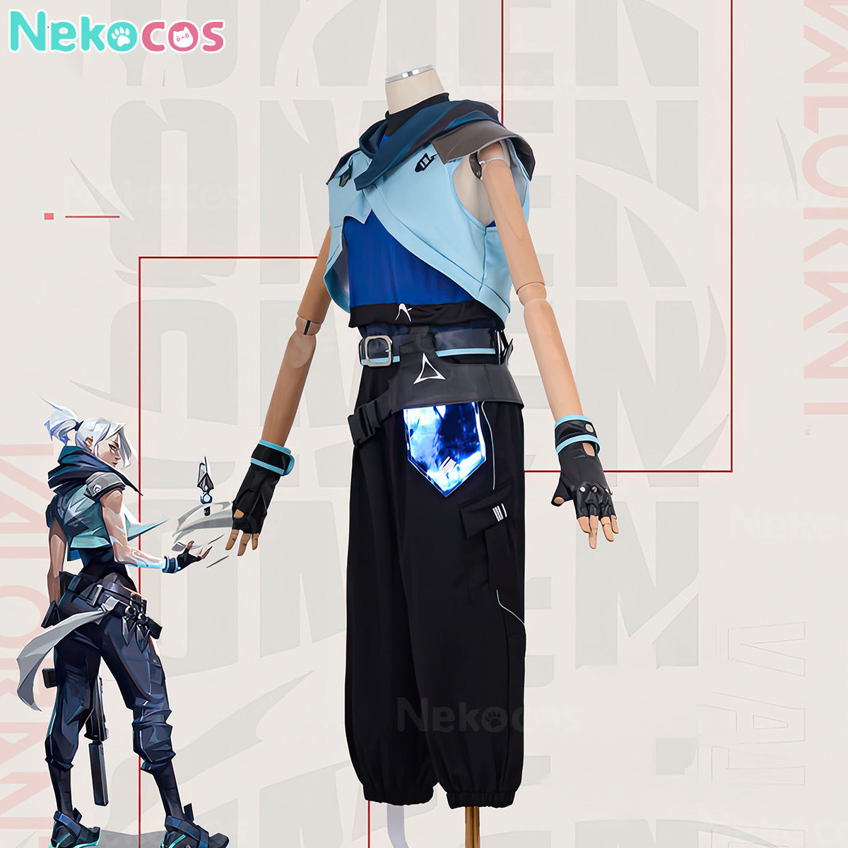 【Nekocos】Game Valorant Cosplay Jett Cosplay Costume | In Stock