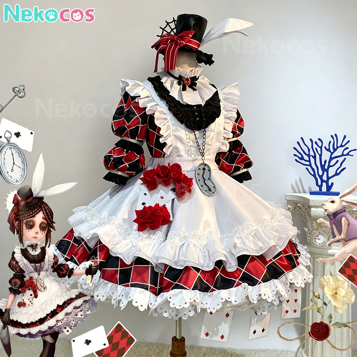 【Nekocos】Game Identity V Cosplay Gardener Dark Fairy Tale Cosplay Costume | In Stock