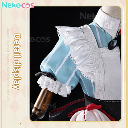 【Nekocos】Game Genshin Impact Cosplay Miliastra Wonderland Alice Maid Cosplay Costume | In Stock