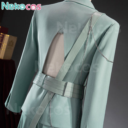 Nekocos Anime Cosplay Luka Cosplay Costume | Custom-Tailor detailed view of back design and belt