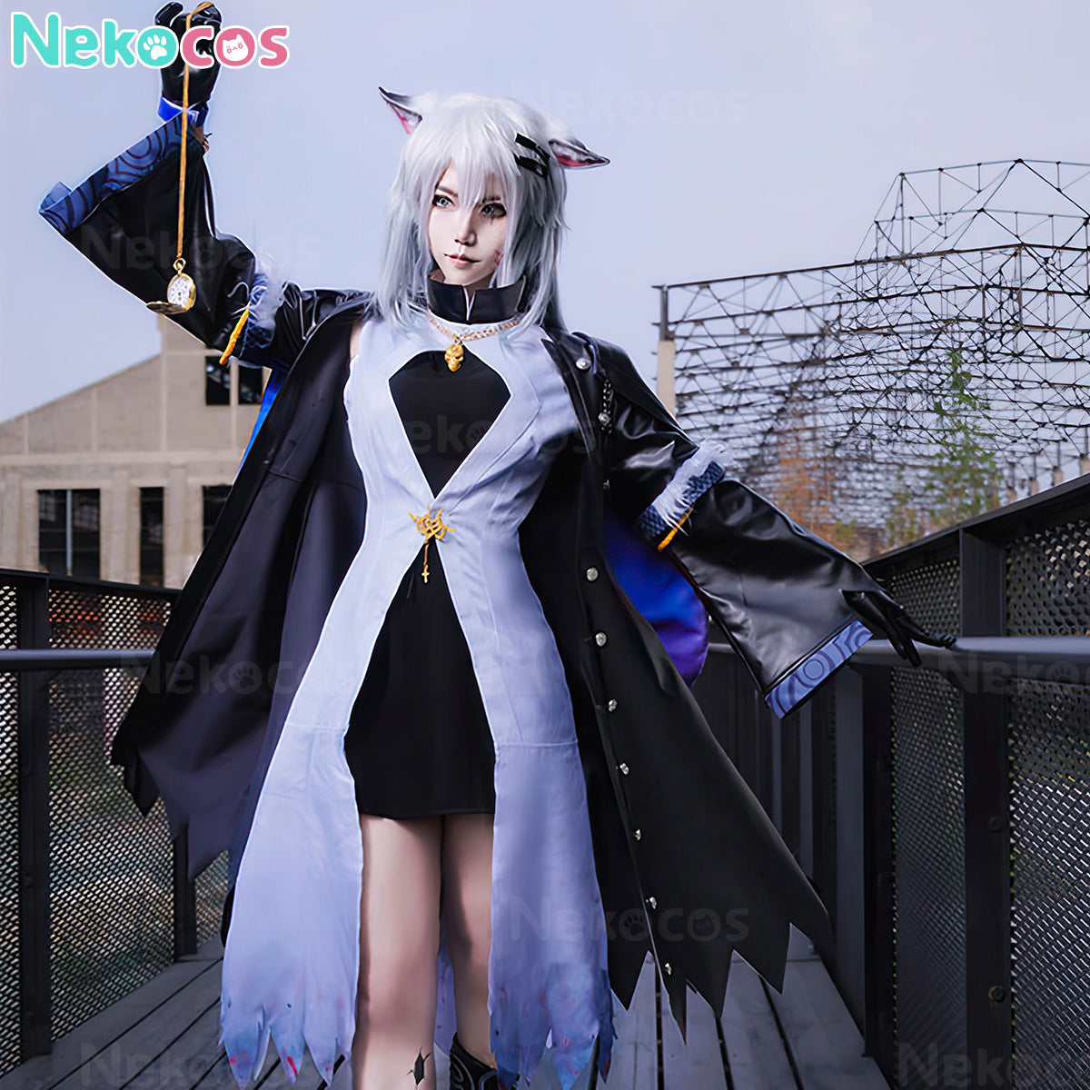 【Nekocos】Game Arknights Cosplay Lappland Refined Horrormare Cosplay Costume Premium Edition | In Stock