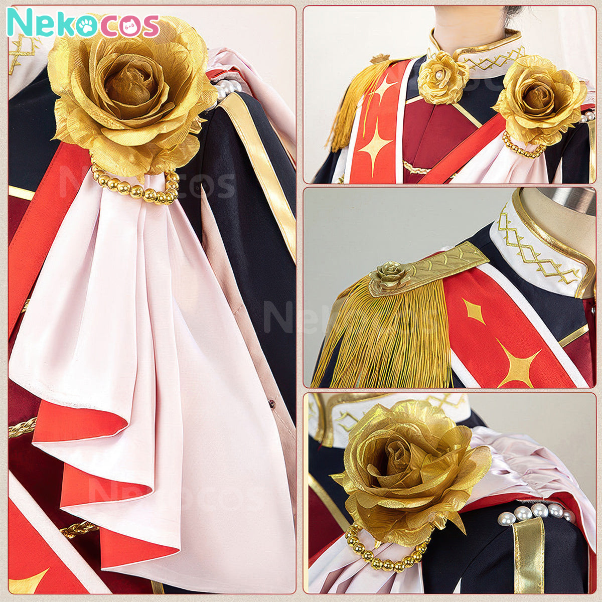 【Nekocos】Game Uma Musume Pretty Derby Cosplay Racing Debut Rose Kingdom Cosplay Costume | Custom-Tailor