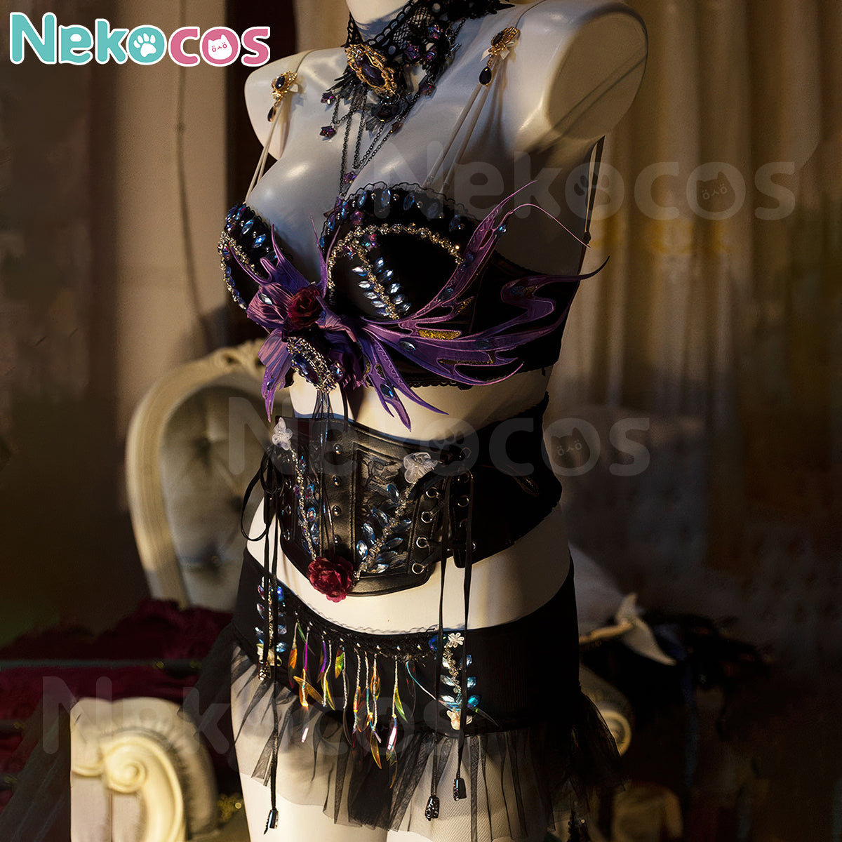 Netherworld Banshee Cosplay Costume | Dark Fantasy OutfitCostume,Halloween Costume