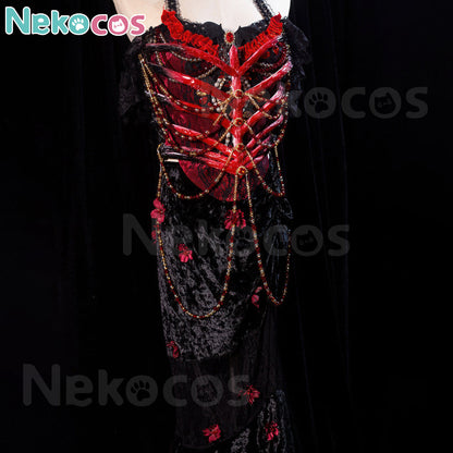 Skeleton Witch Halloween Cosplay Costume | Gothic Sorceress OutfitCostume,Halloween Costume