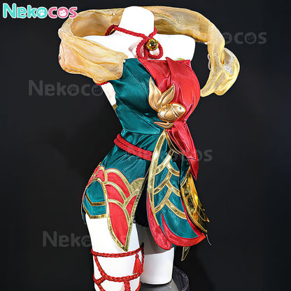 【Nekocos】Game League of Legends Cosplay After Hours Spirit Blossom Springs Ahri Cosplay Costume | In Stock