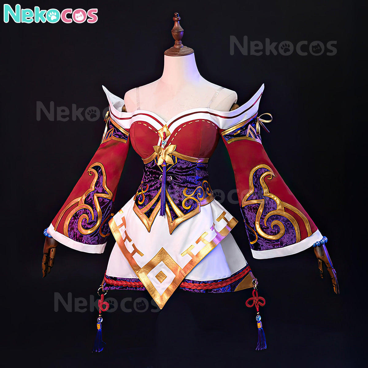 【Nekocos】Game League of Legends Cosplay Ahri The Nine Tailed Fox Cosplay Costume | Custom-Tailor