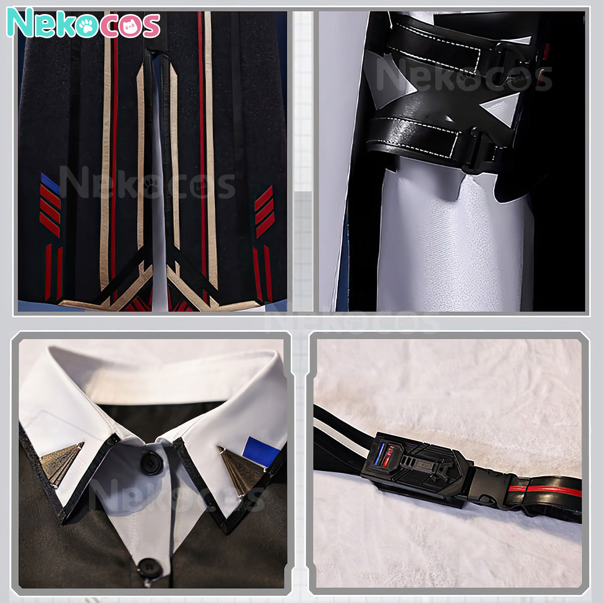 【Nekocos】Game Love and Deepspace Cosplay Caleb Farspace Colonel Cosplay Costume Premium Edition | In Stock
