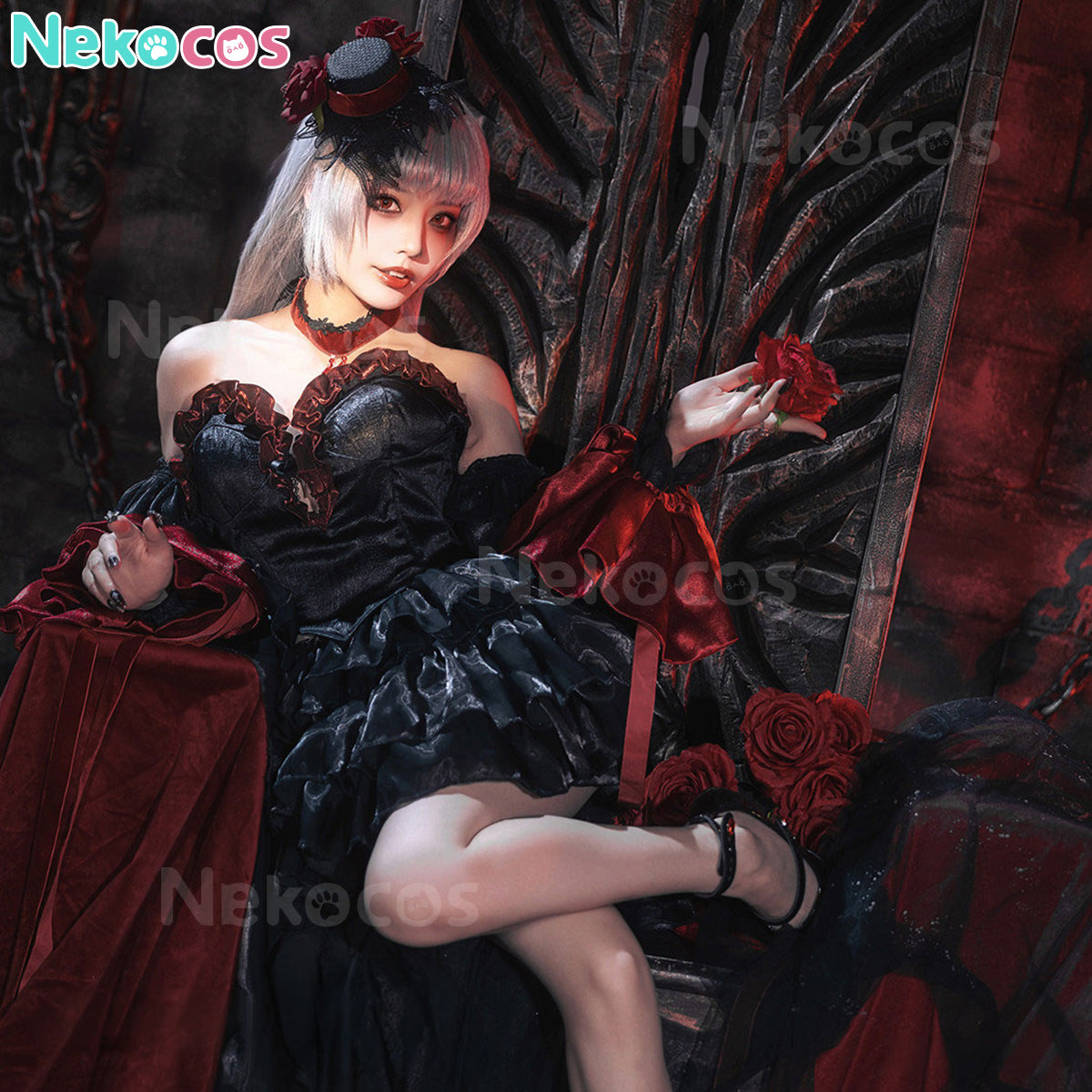 【Nekocos】Game Path to Nowhere Cosplay Coquelic The Bleeding Tone Behind Cosplay Costume | In Stock