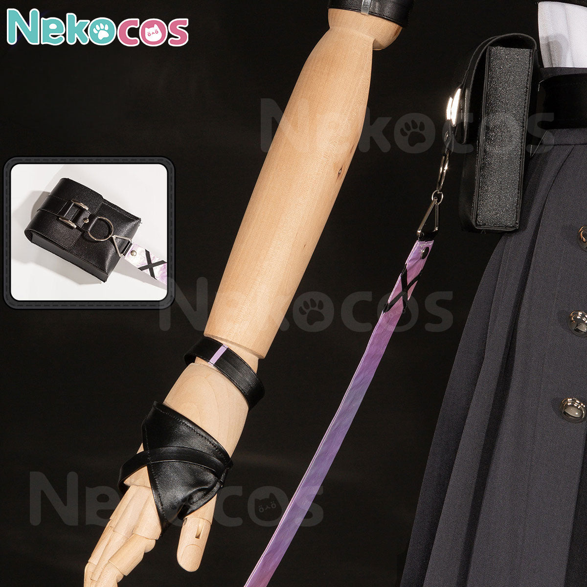 【Nekocos】Game Neverness to Everness Cosplay Esper Zero Cosplay Costume | In Stock - close-up of costume accessories and details.