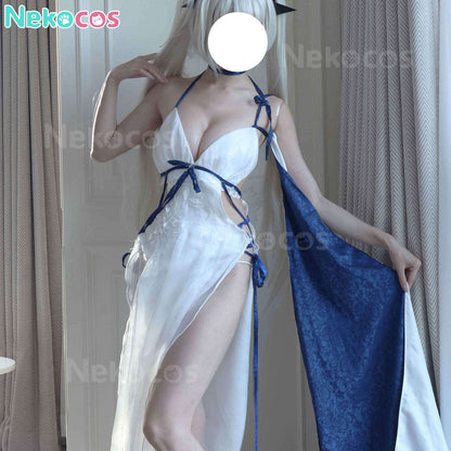 【Nekocos】Game Azur Lane Cosplay Shinano Moonlit Chrome Cosplay Costume | In Stock