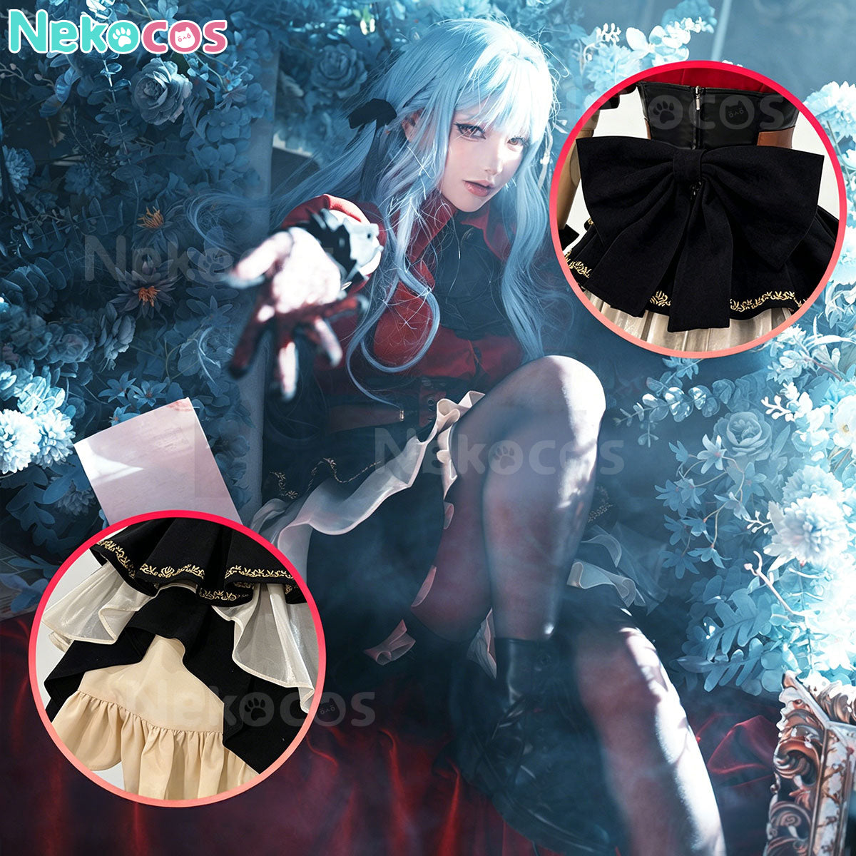 【Nekocos】Game BanG Dream! Ave Mujica Cosplay Sakiko Togawa Oblivionis Cosplay Costume | In Stock