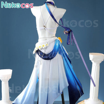 【Nekocos】Game Honkai: Star Rail Cosplay Robin Summeretto Cosplay Costume | Custom-Tailor detailed view of costume back design