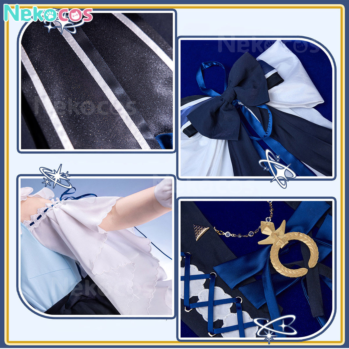 【Nekocos】Game Arknights Cosplay Rosmontis Test Collection Cosplay Costume | Custom-Tailor