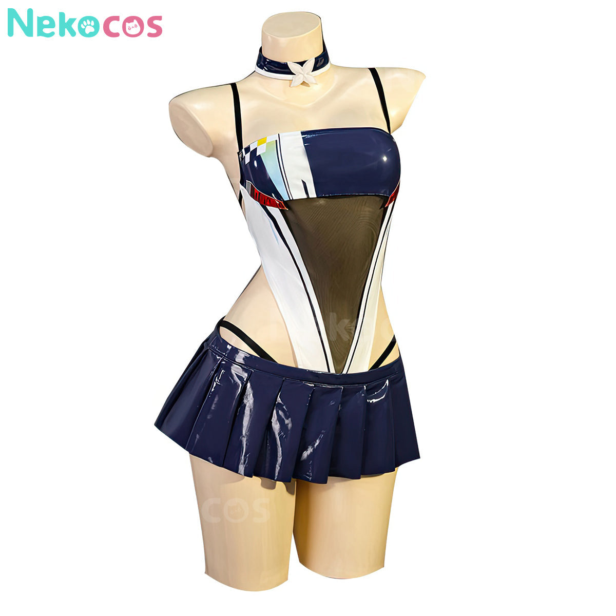 【Nekocos】Game Azur Lane Cosplay Shinano Moonlit Chrome Cosplay Costume | In Stock