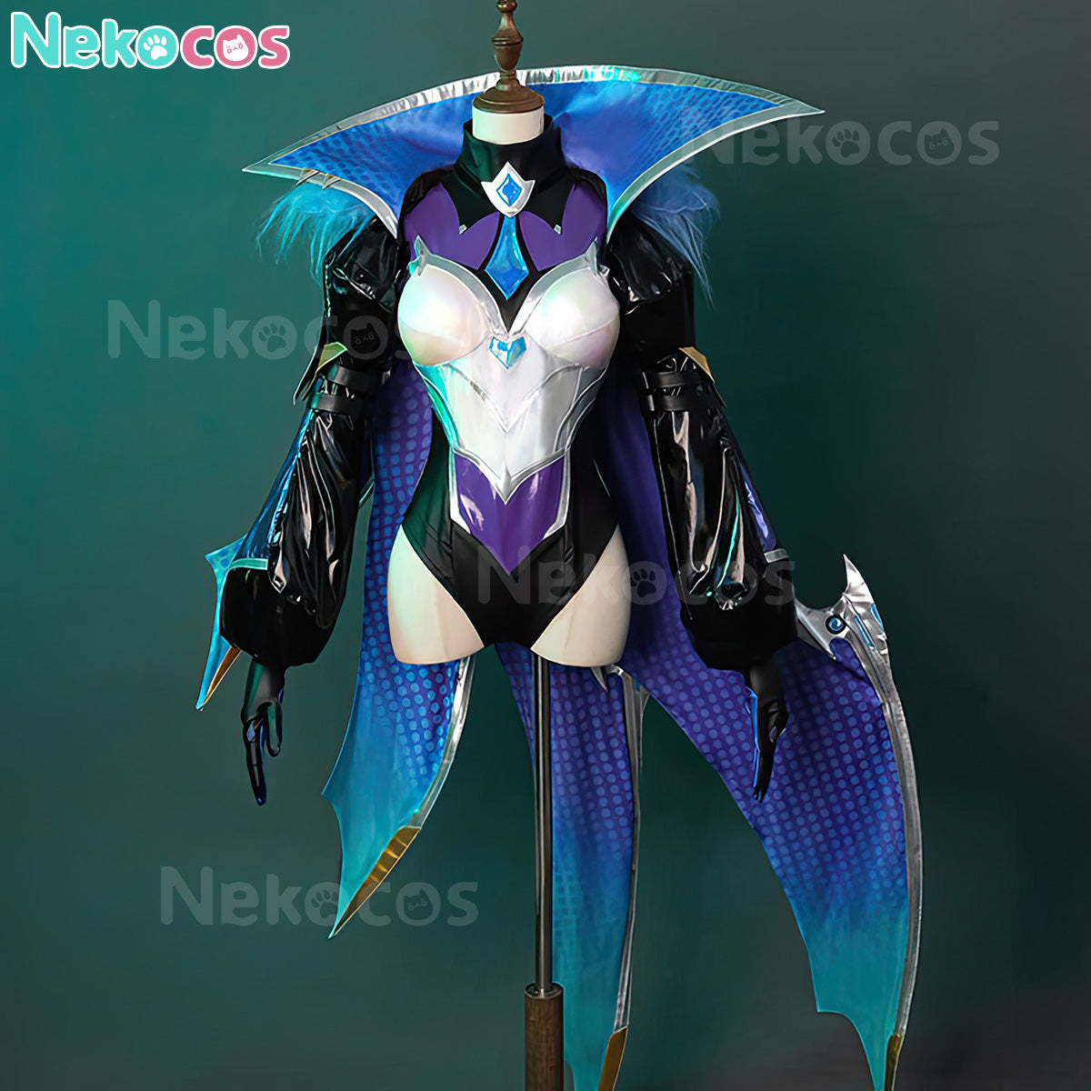 【Nekocos】Game League of Legends Cosplay Battle Bat Xayah Cosplay Costume Premium Edition | In Stock