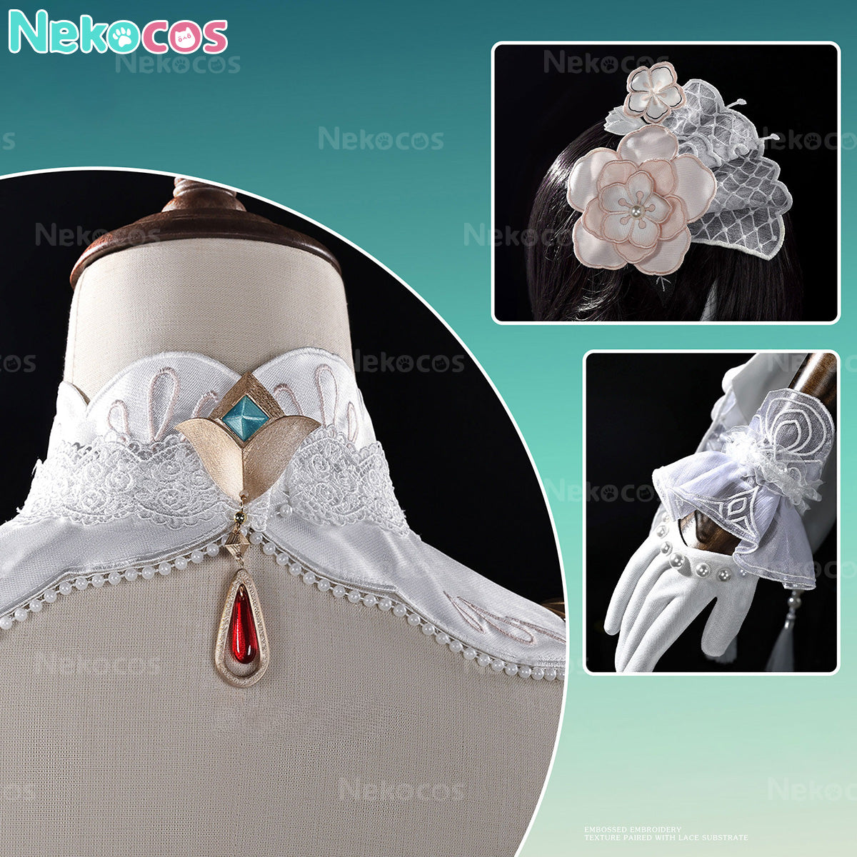 【Nekocos】Game Honkai: Star Rail Cosplay Ruanmei Plumblossom Letter Cosplay Costume | In Stock