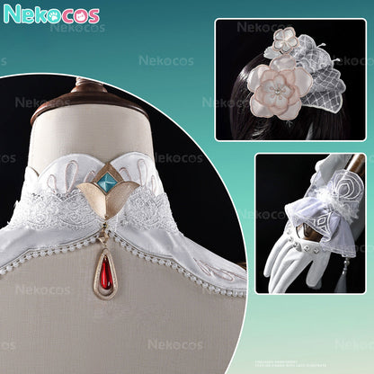 【Nekocos】Game Honkai: Star Rail Cosplay Ruanmei Plumblossom Letter Cosplay Costume | In Stock