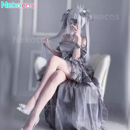 【Nekocos】Game Cosplay Cinderella Glass Princess Cosplay Costume | In Stock