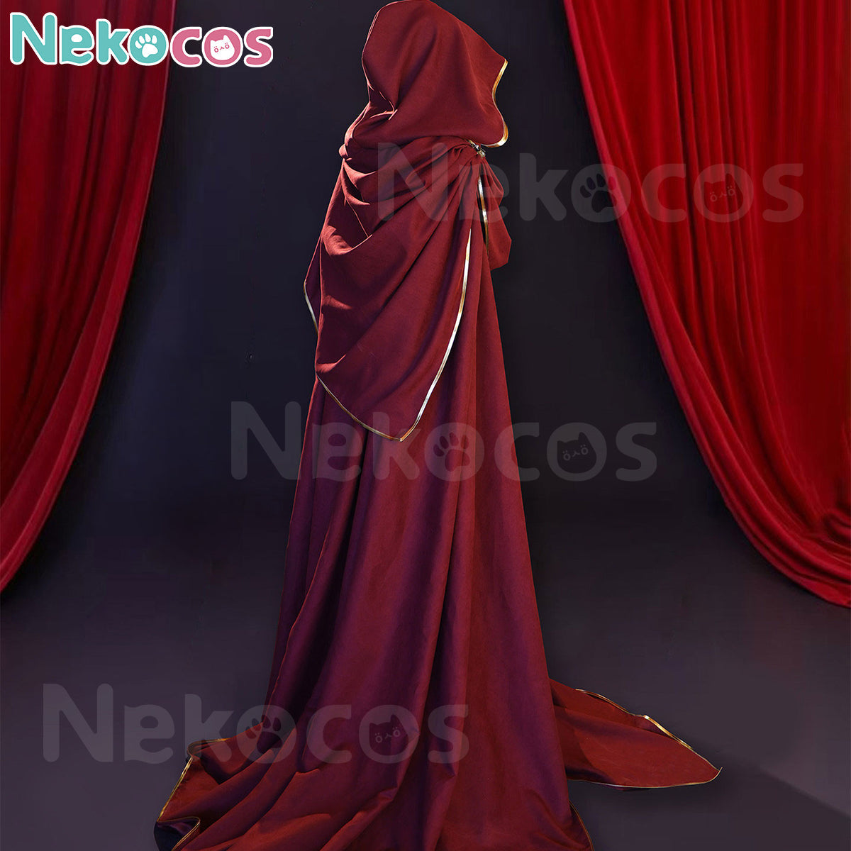 Halloween Knight Cloak Cosplay - Gold-Trimmed CloakCostume,Halloween Costume
