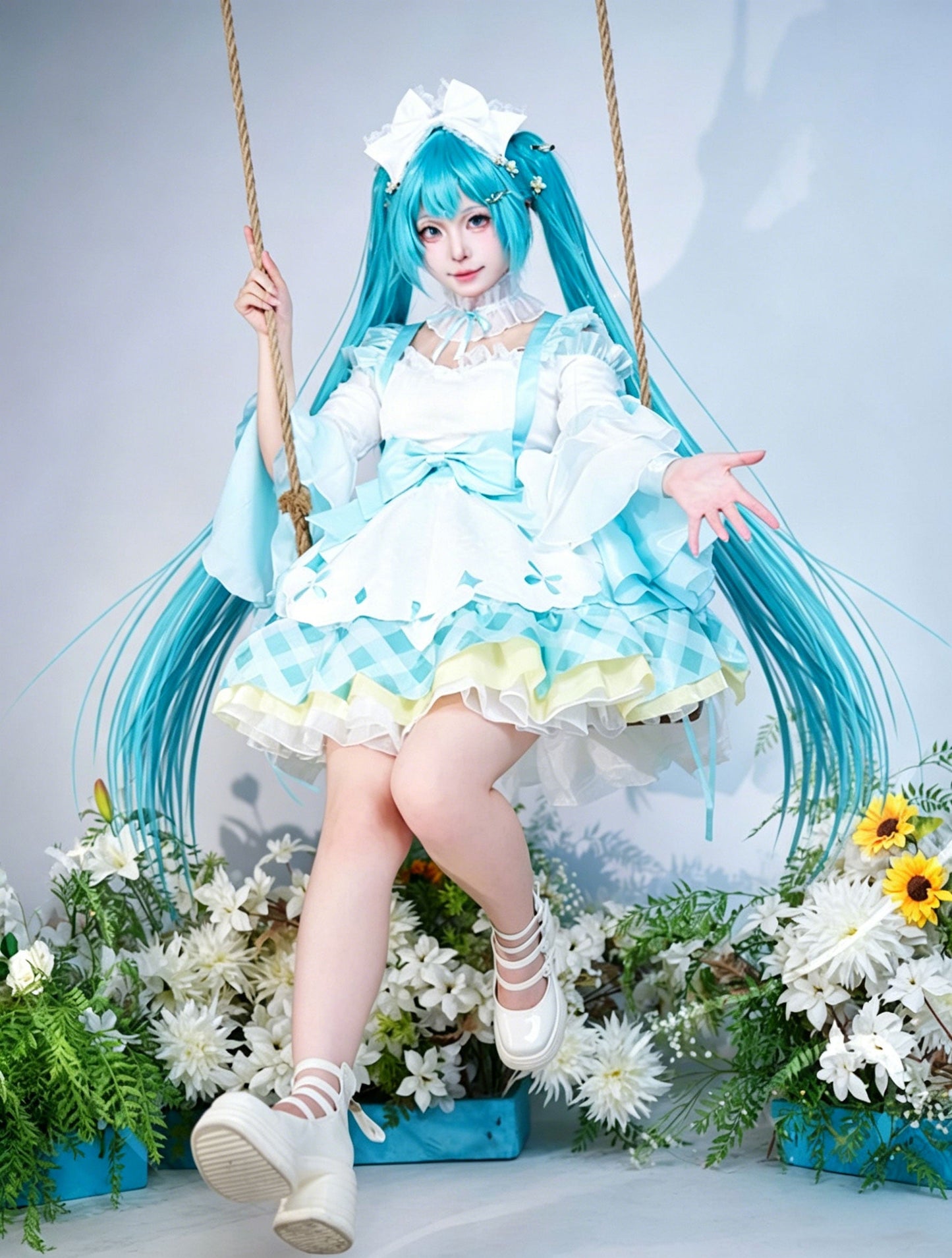 【Nekocos】Vocaloid Hatsune Miku 16th Anniversary Cosplay Costume | In Stock