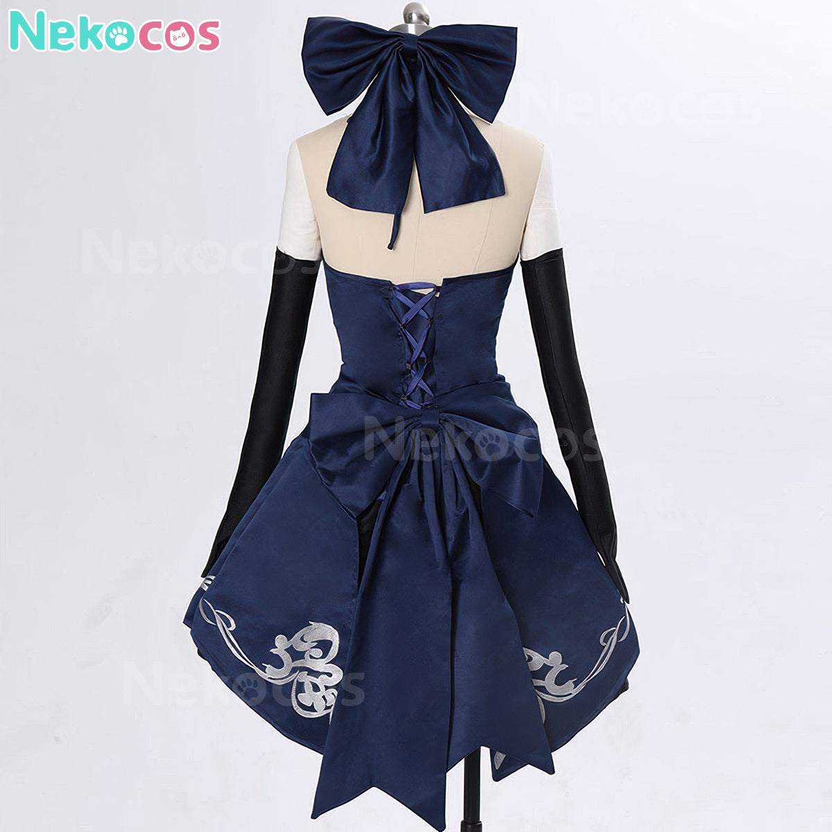 【Nekocos】Game Fate/stay night Cosplay Altria Pendragon Black Dress Cosplay Costume | In Stock