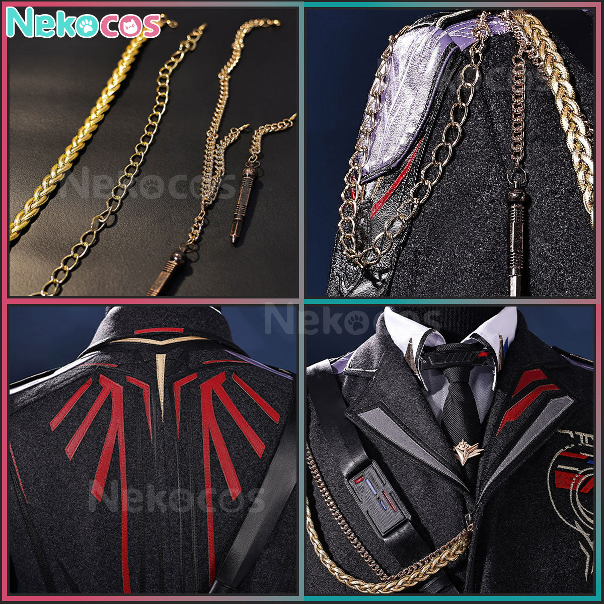 【Nekocos】Game Love and Deepspace Cosplay Caleb Farspace Colonel Cosplay Costume Premium Edition | In Stock