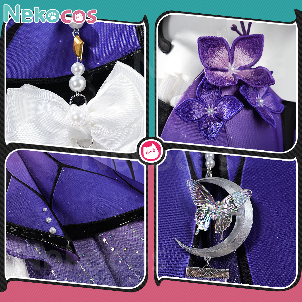 【Nekocos】Game Honkai: Star Rail Cosplay Gossamer Flutter Cosplay Costume Premium Edition | Custom-Tailor