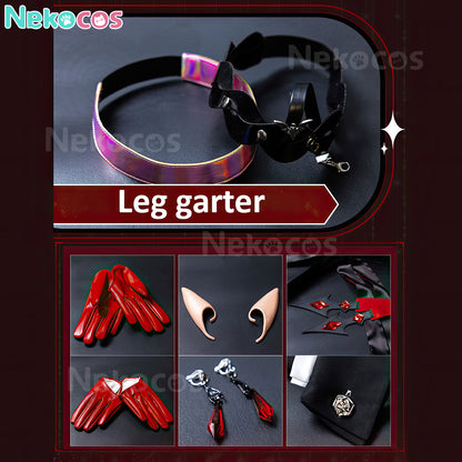 【Nekocos】Game Arknights Cosplay Entelechia Cosplay Costume | In Stock