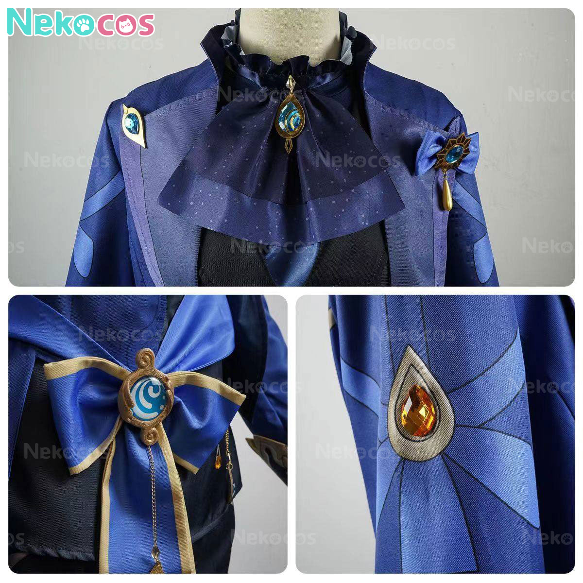 【Nekocos】Game Genshin Impact Cosplay Furina de Fontaine Cosplay Costume Premium Edition | In Stock