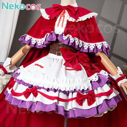 【Nekocos】Game Cosplay Laala Manaka Charafuku Kuji Online 10th Anniversary Cosplay Costume | In Stock