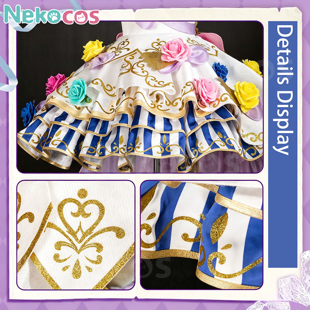 【Nekocos】Game Cosplay Laala Manaka Four Seasons Princess Cosplay Costume | In Stock