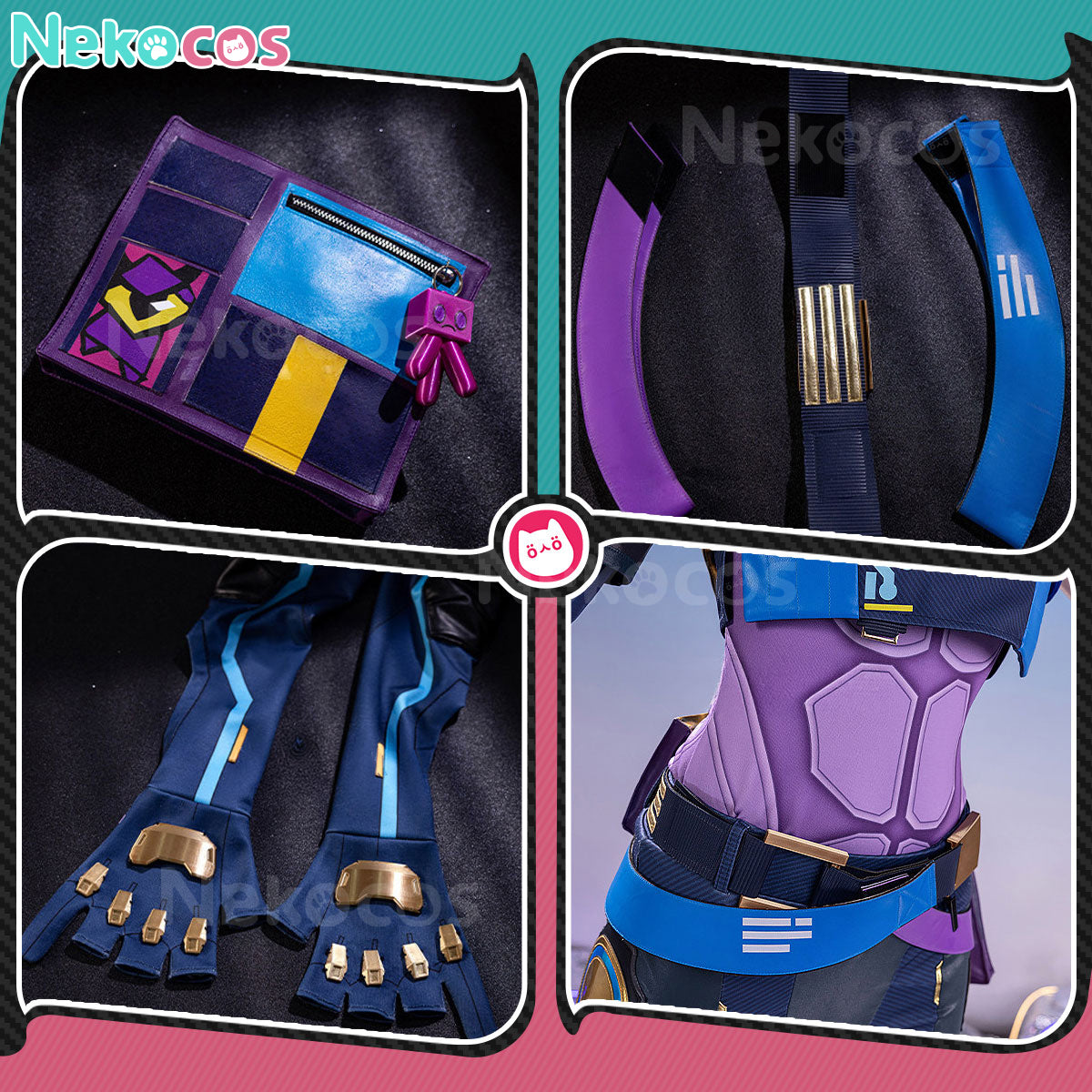 【Nekocos】Game Valorant Cosplay Neon Tala Nicole Dimaapi Valdez Cosplay Costume | In Stock