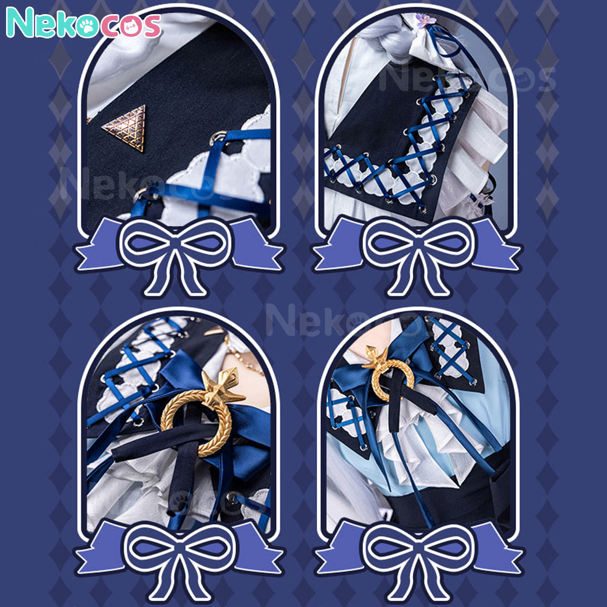 【Nekocos】Game Arknights Cosplay Rosmontis Test Collection Cosplay Costume | Custom-Tailor