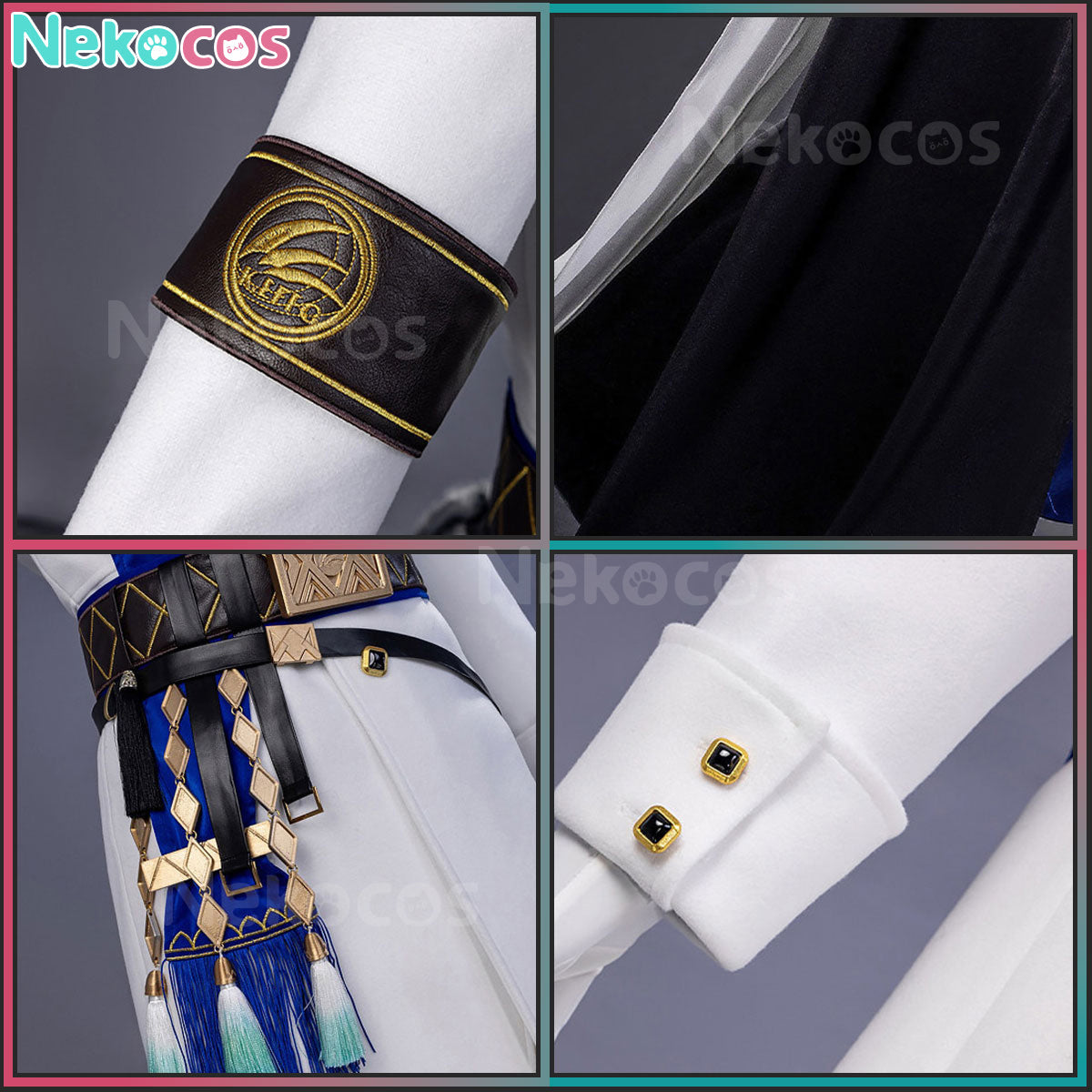 【Nekocos】Game Arknights Cosplay SilverAsh the Reignfrost Cosplay Costume Premium Edition | In Stock